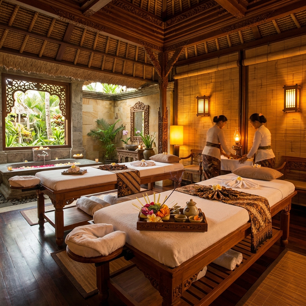 Luxurious Traditional Balinese Spa Room